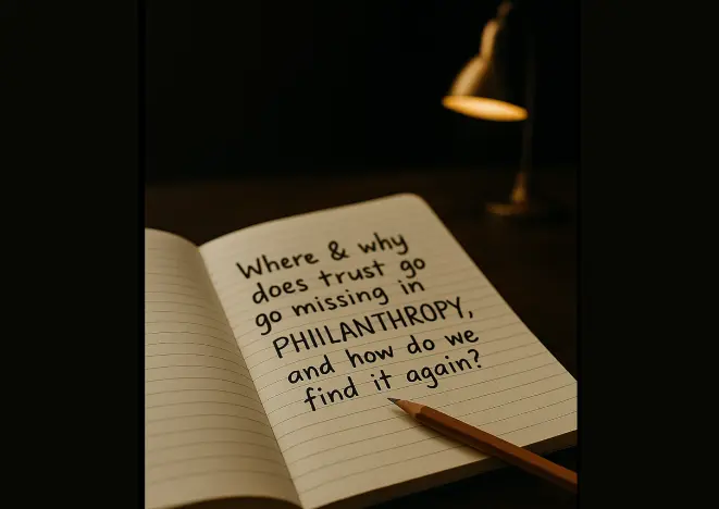 Trust Deficit in Philanthropy